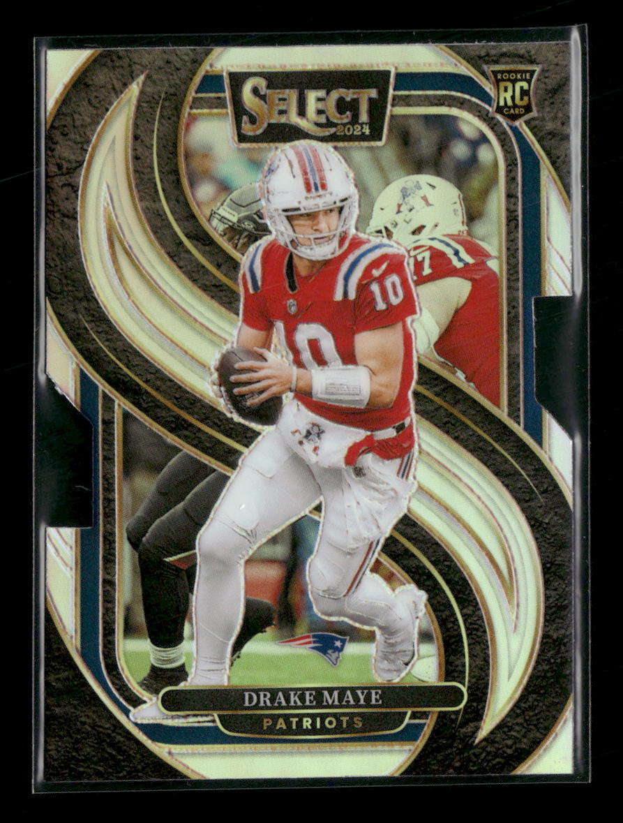 2024 Panini Select Silver Prizm Die Cut Drake Maye Rookie #113