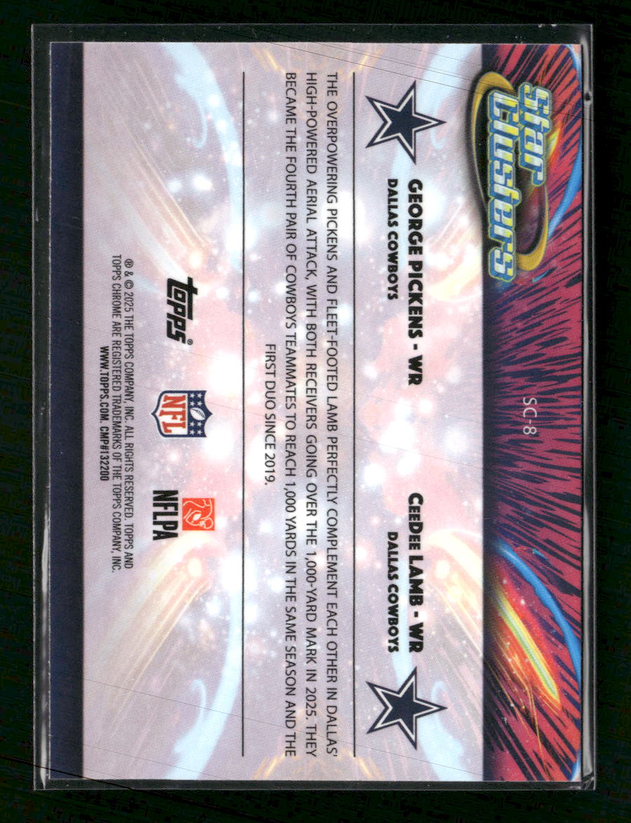 2025 Topps Chrome Cosmic Star Clusters CeeDee Lamb / George Pickens #SC-8