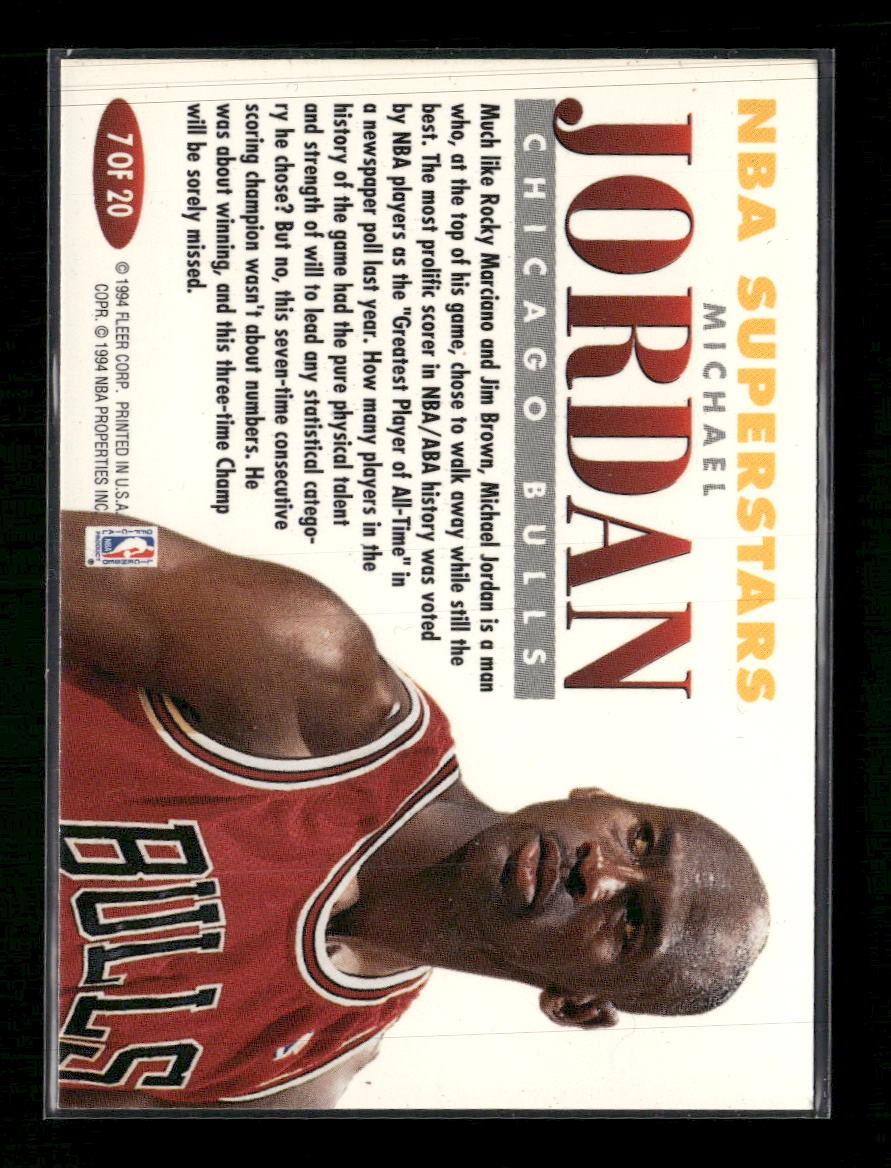 1993-94 Fleer NBA Superstars Michael Jordan #7