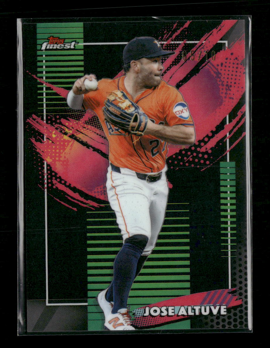 2026 Finest Black Refractors Jose Altuve #/10 #209