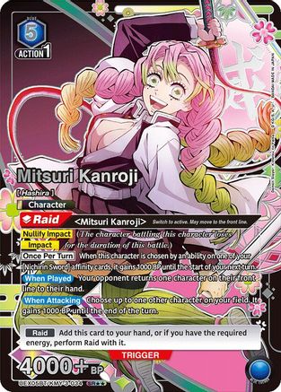 Mitsuri Kanroji (034) (SR**) (UEX05BT/KMY-3-034) - UEX05BT Demon Slayer Kimetsu no Yaiba Vol2 Foil