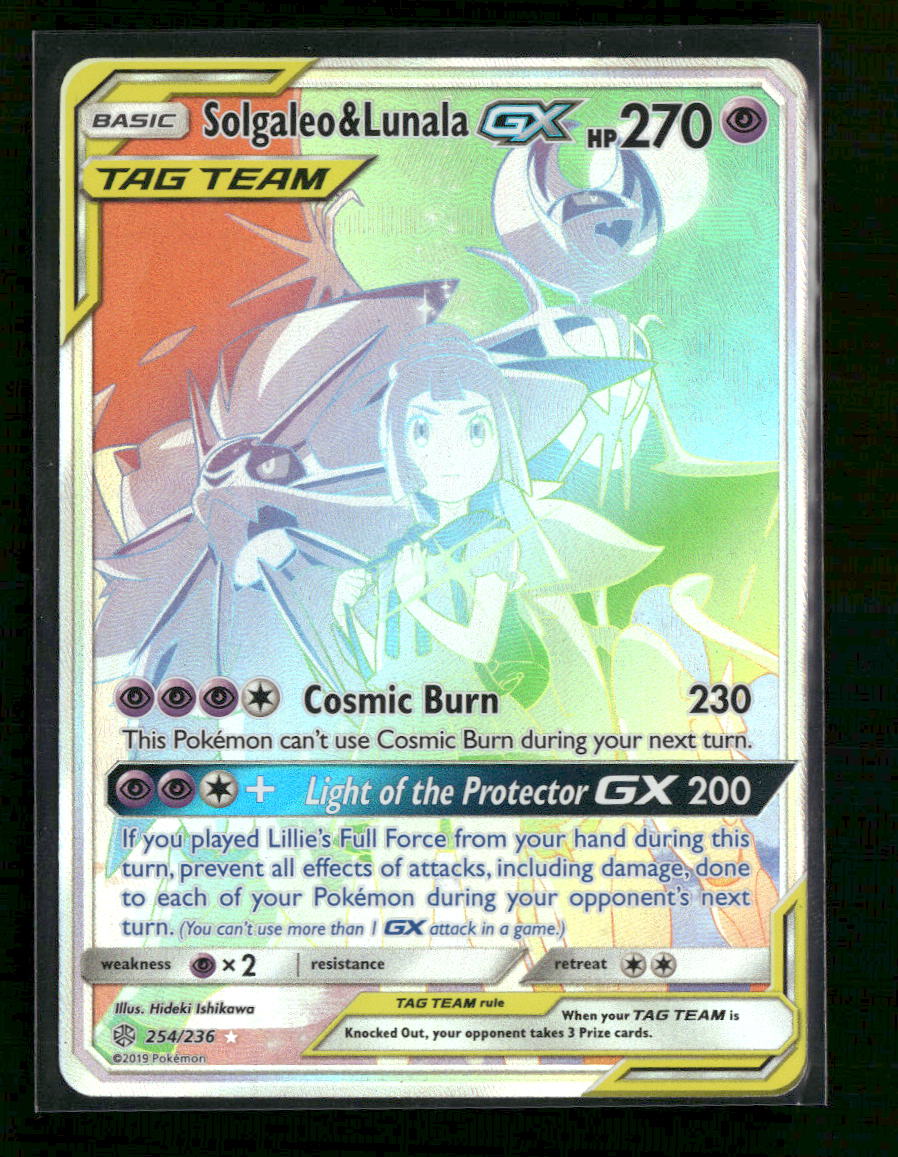 SM - Cosmic Eclipse Solgaleo & Lunala GX (Secret) #254/236