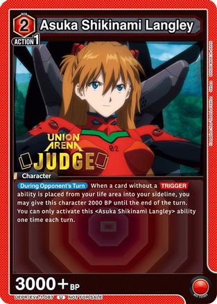 Asuka Shikinami Langley (Judge Pack) (UEPR/EVA-1-087) - Union Arena Promotion Cards Foil