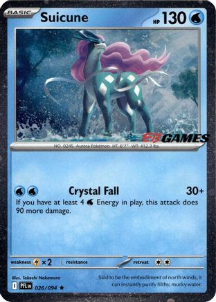 Suicune (EB Games Exclusive) 026/null - Miscellaneous Cards & Products Holofoil