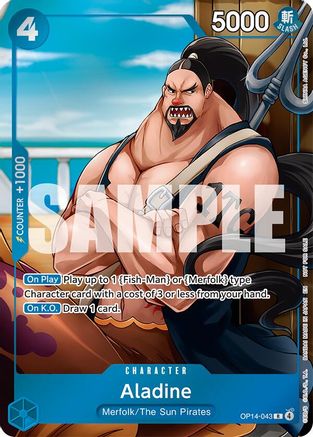 Aladine (Dash Pack) (OP14-043) - The Azure Sea's Seven Foil