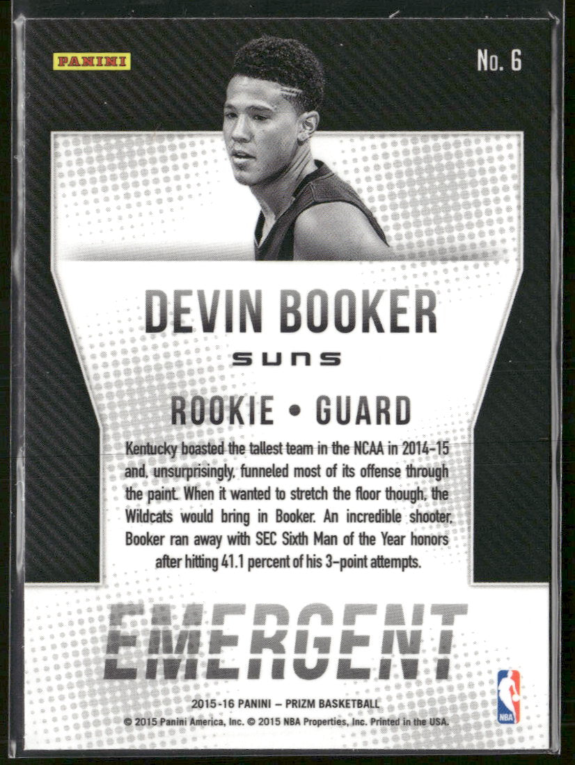 2015-16 Panini Prizm Emergent Devin Booker #6