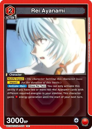 Rei Ayanami (071) (UE15BT/EVA-1-071) - UE15BT Evangelion New Theatrical Edition Foil