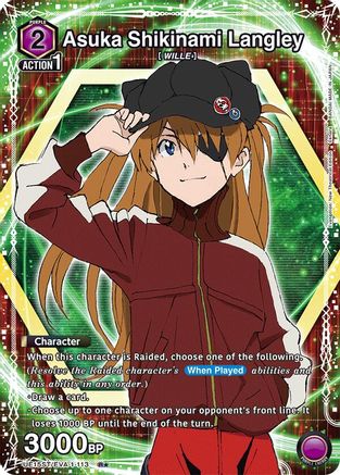 Asuka Shikinami Langley (113) (R*) (UE15ST/EVA-1-113) - UE15ST Evangelion New Theatrical Edition Starter Deck Foil