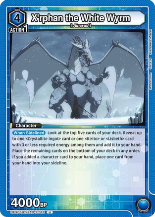 X'rphan the White Wyrm (UEX06BT/SAO-2-018) - UEX06BT Sword Art Online Vol2
