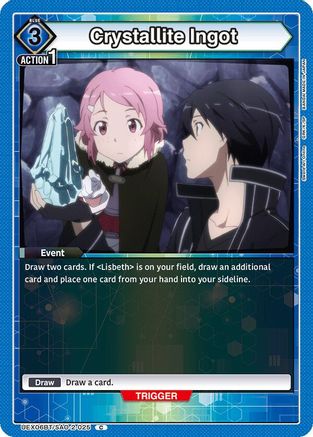 Crystallite Ingot (UEX06BT/SAO-2-025) - UEX06BT Sword Art Online Vol2