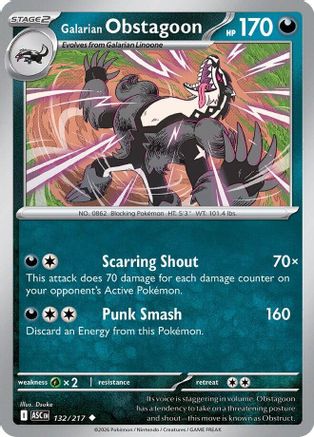 Galarian Obstagoon 132/217 - ME Ascended Heroes
