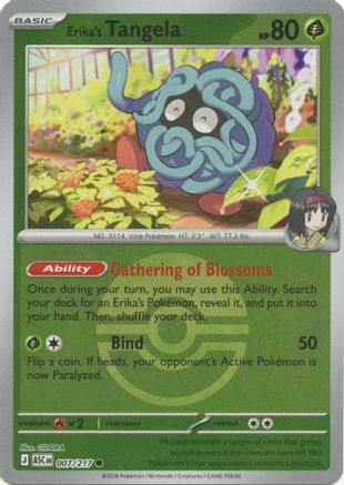 Erika's Tangela (Poke Ball) 007/217 - ME Ascended Heroes Reverse Holofoil
