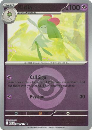 Kirlia (Energy Symbol Pattern) 088 - ME Ascended Heroes Reverse Holofoil
