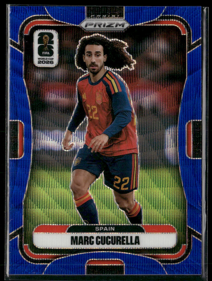 2026 Panini Prizm FIFA World Cup Blue Wave Prizms Marc Cucurella #/55 #74