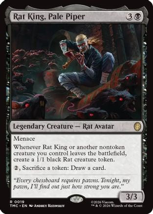 Rat King, Pale Piper (TMC-019) - Commander: Teenage Mutant Ninja Turtles Foil