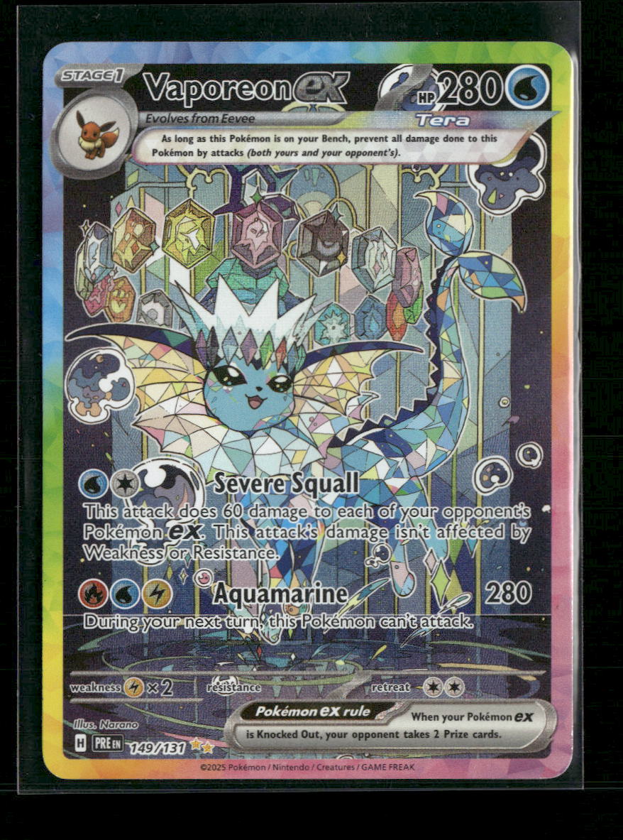 SV: Prismatic Evolutions Vaporeon ex #149/131
