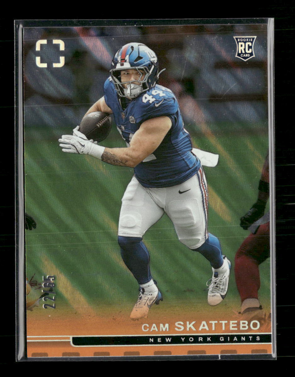 2025 Panini Photogenic Orange Cam Skattebo Rookie #/65 #140