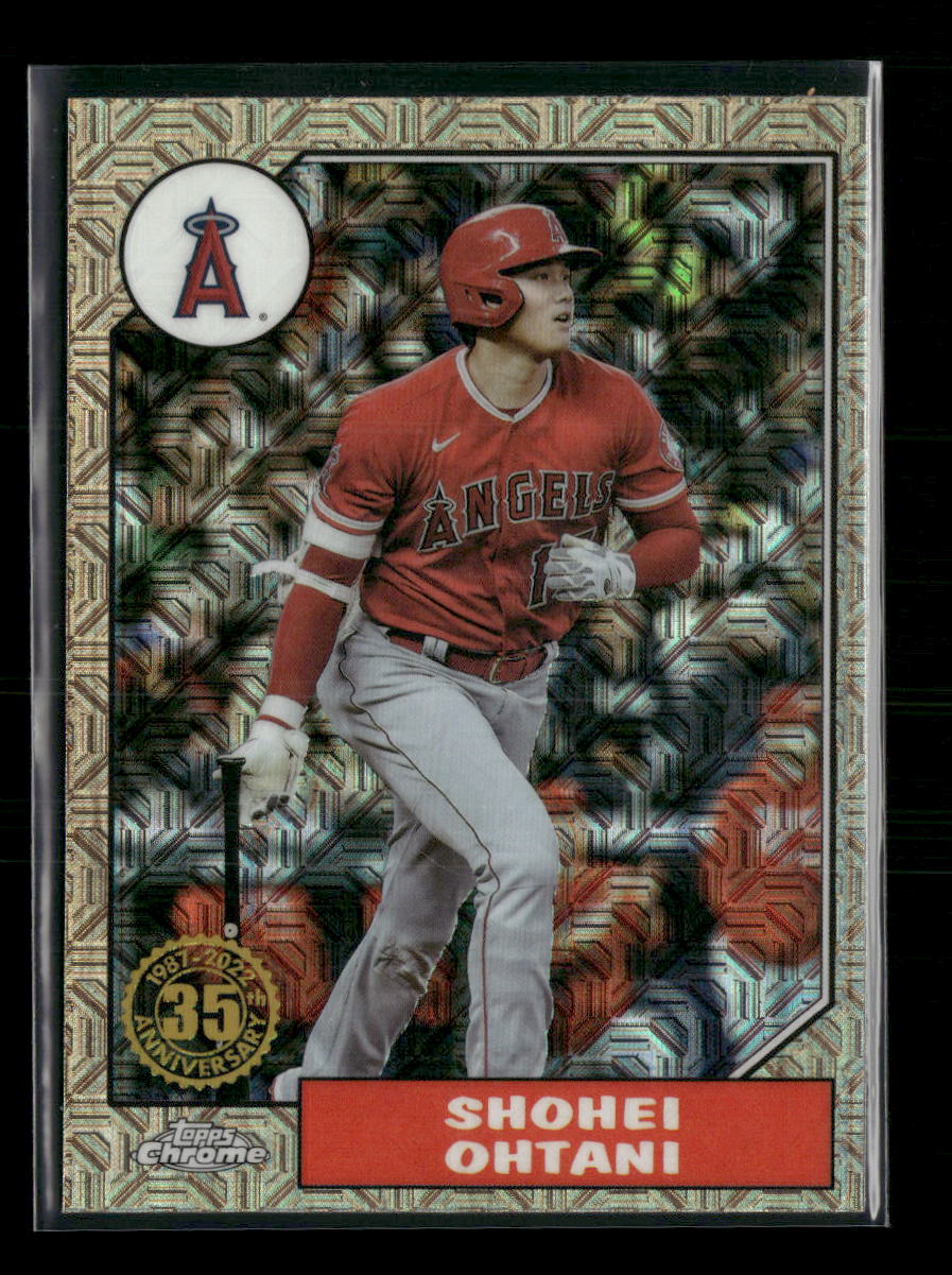 2022 Topps Update Baseball 35th Anniversary Chrome Shohei Ohtani #T87C-50
