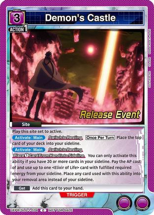 Demon's Castle (UE17BT/SLG-1-034) - UE17BT SOLO LEVELING Release Event Cards