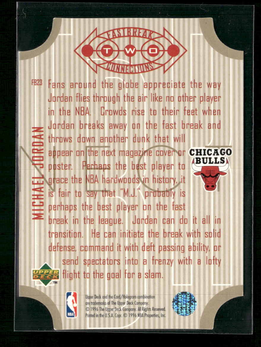 1996-97 Upper Deck Fast Break Connections Michael Jordan #FB23
