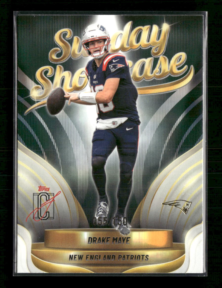 2025 Topps Signature Class Sunday Showcase Green Drake Maye #/150 #SS-9