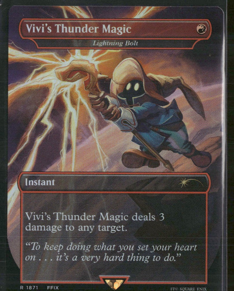 Vivi's Thunder Magic Lightning Bolt (Rainbow Foil) (SLD)