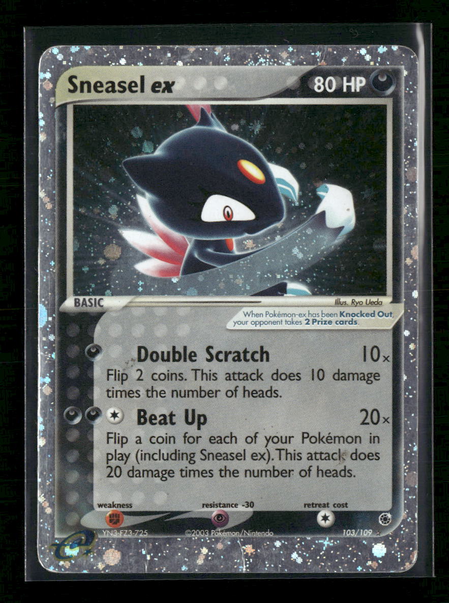 Ruby and Sapphire Sneasel ex #103/109 *Damaged*