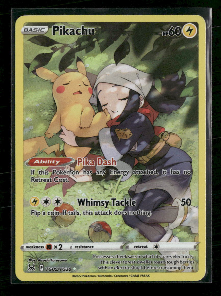 SWSH11: Lost Origin Trainer Gallery Pikachu #TG05/TG30