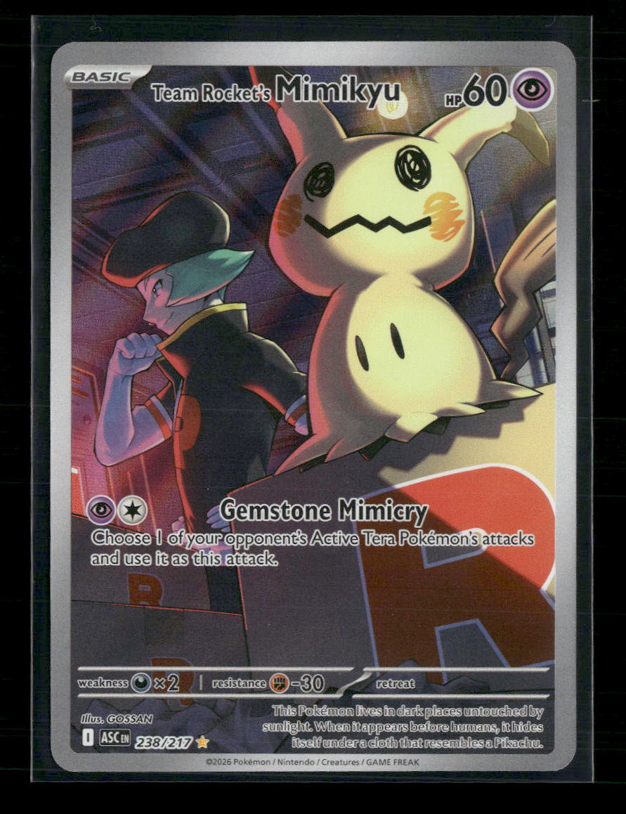 ME: Ascended Heroes Team Rocket's Mimikyu #238/217