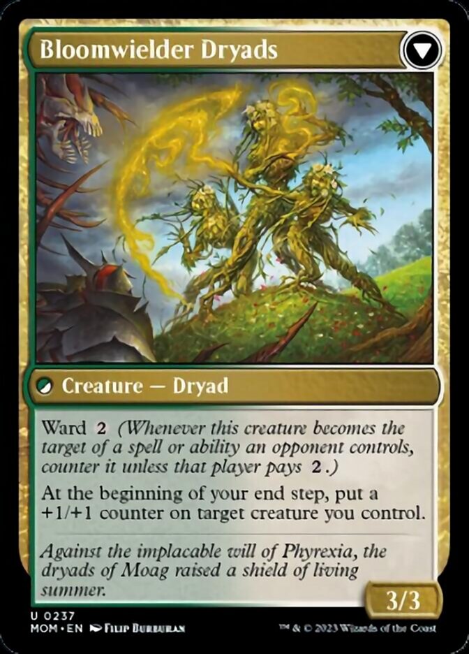 Invasion of Moag // Bloomwielder Dryads (MOM-237) - March of the Machine Foil