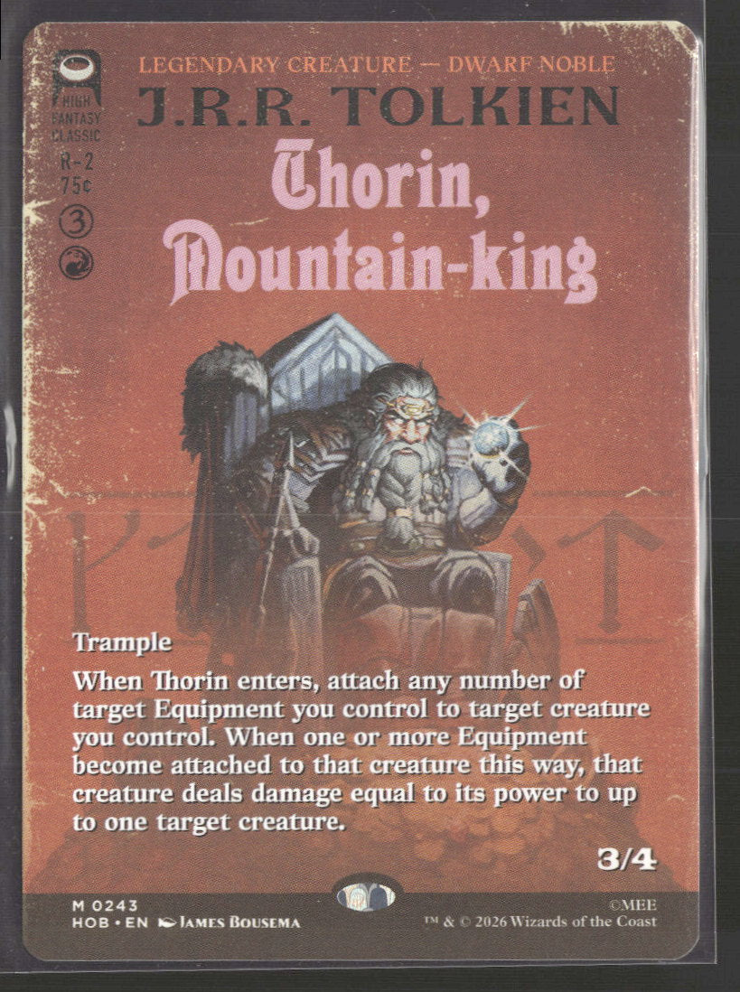The Hobbit Thorin, Mountain-king (Borderless) #243