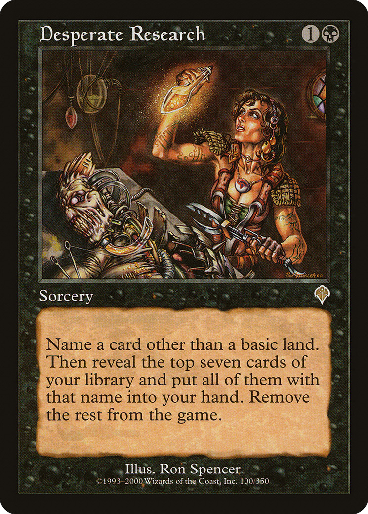 Desperate Research (INV-100) - Invasion