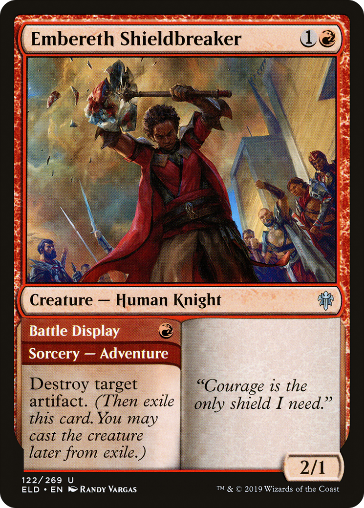 Embereth Shieldbreaker // Battle Display (ELD-122) - Throne of Eldraine