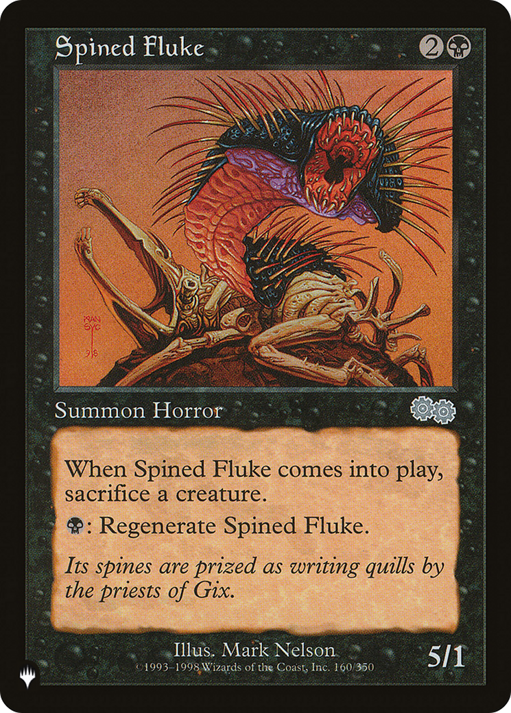 Spined Fluke (LIST-USG-160) - The List