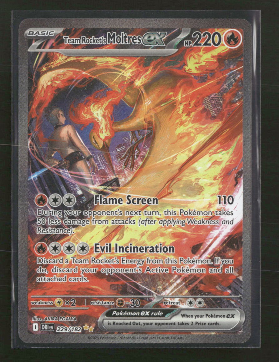 SV10: Destined Rivals Team Rocket's Moltres ex #229/182