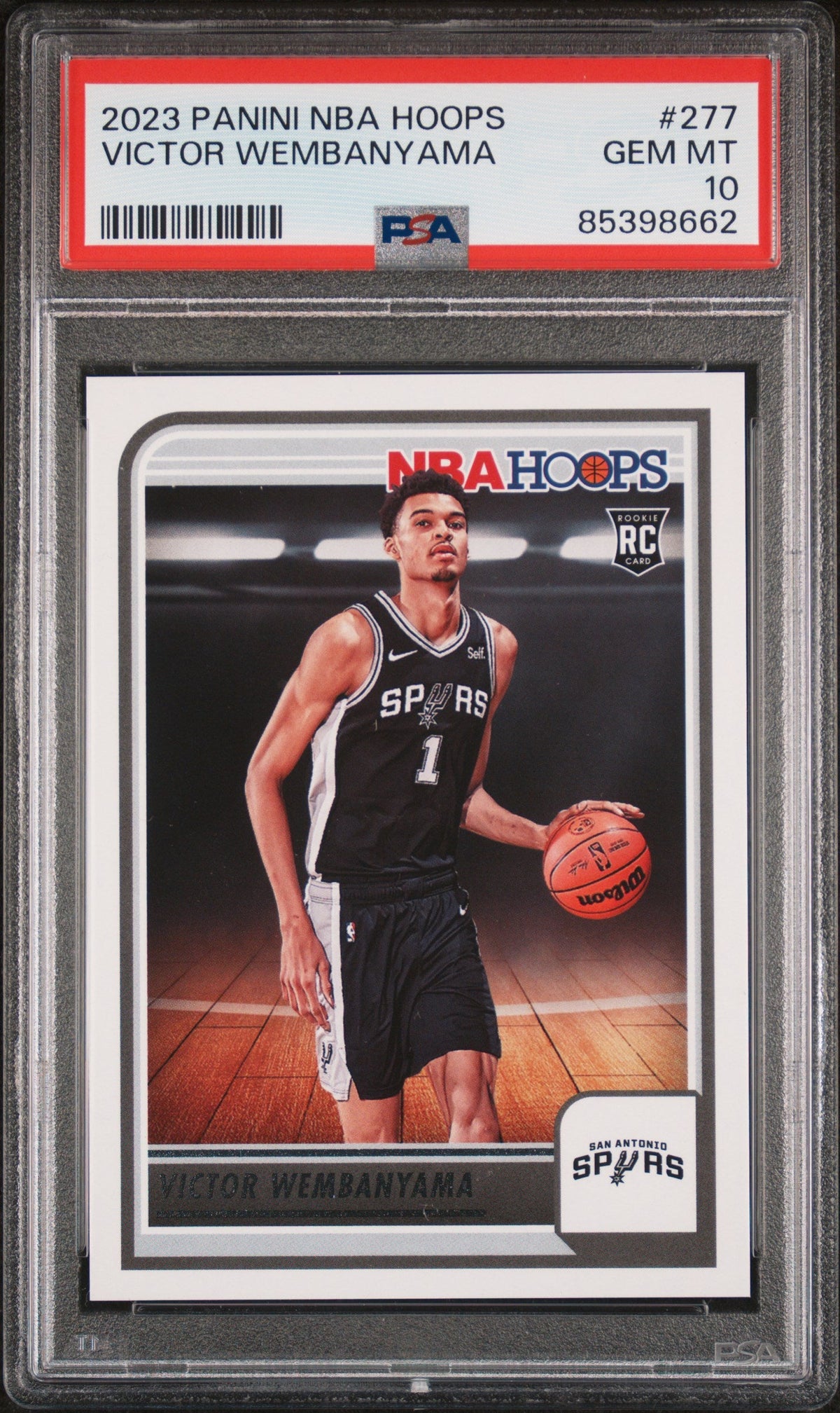 2023 Panini NBA Hoops Victor Wembanyama 10 PSA #277