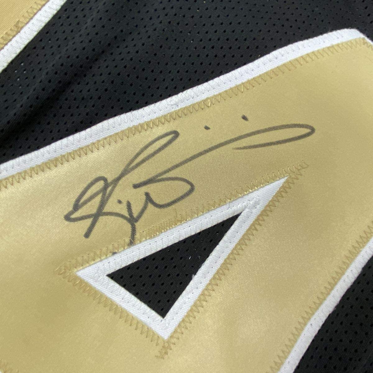 Autographed/Signed Ricky Williams New Orleans Black Football Jersey Beckett BAS COA