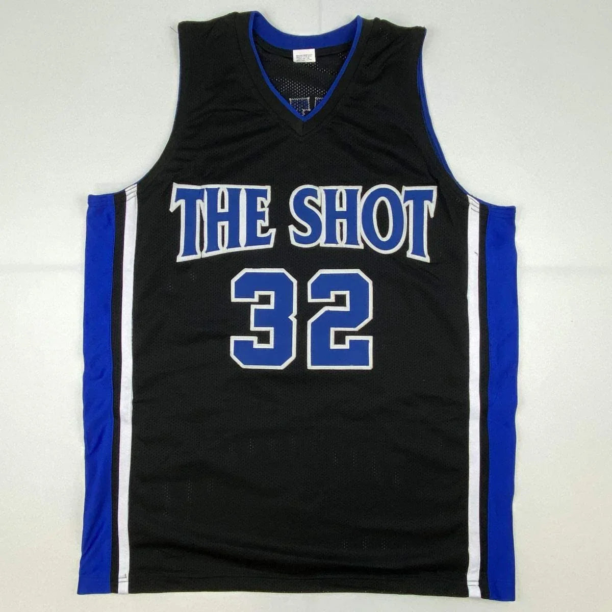 Autographed/Signed Christian Laettner Duke The Shot Black College Basketball Jersey PSA/DNA COA