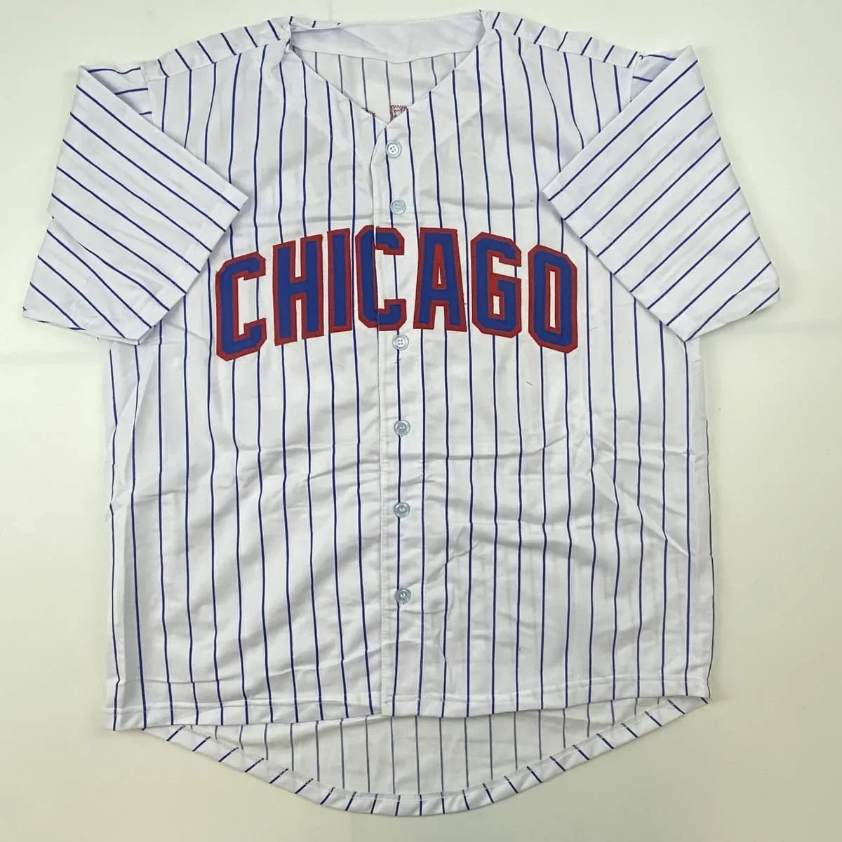 Autographed/Signed Mark Prior Chicago Pinstripe Baseball Jersey JSA COA