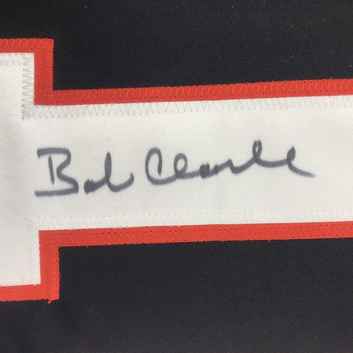 Autographed/Signed Bob Bobby Clarke Philadelphia Black Hockey Jersey JSA COA