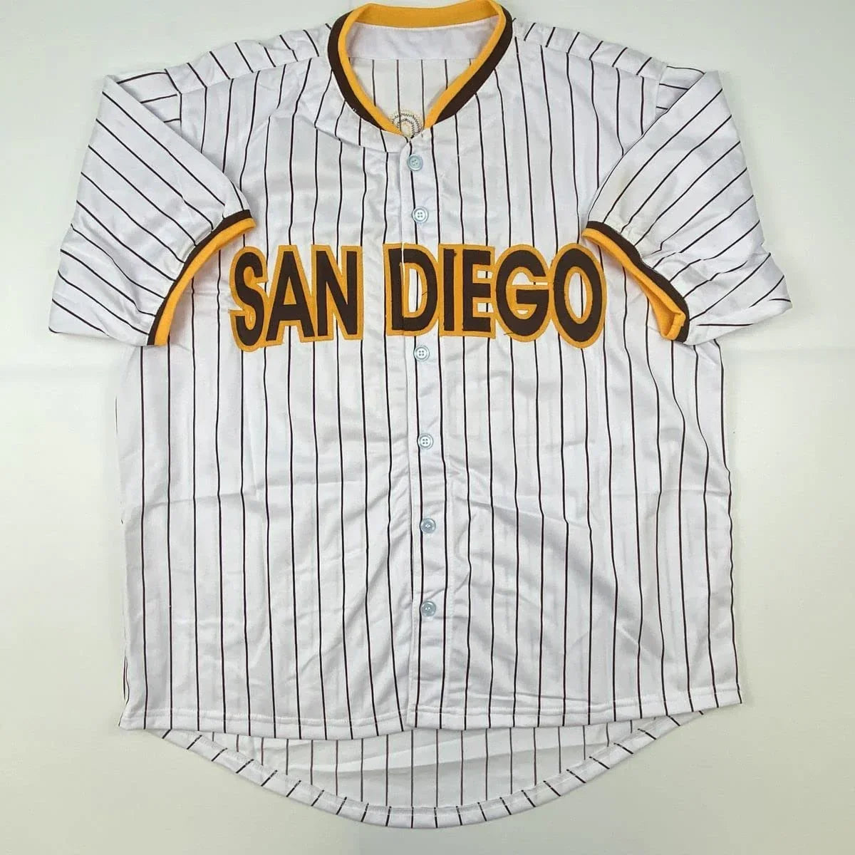 Autographed/Signed Fernando Tatis Jr. San Diego Pinstripe Baseball Jersey JSA COA