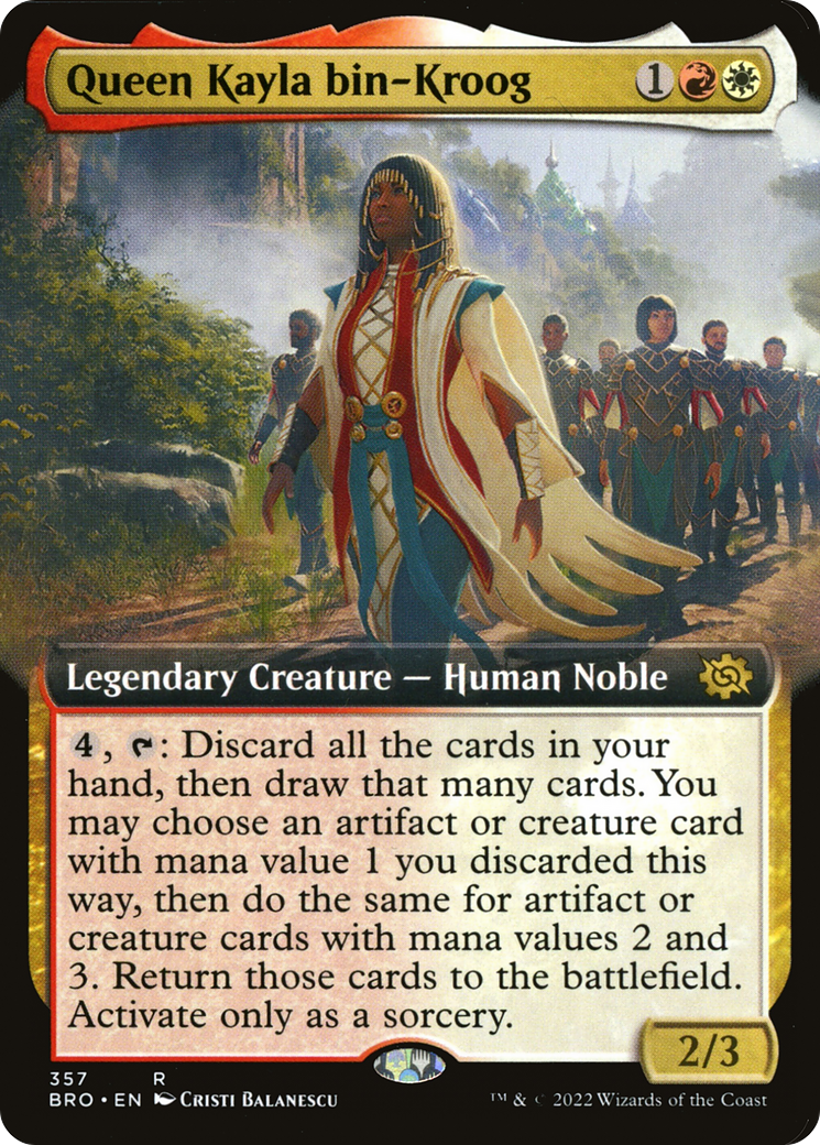 Queen Kayla bin-Kroog (BRO-357) - The Brothers' War: (Extended Art)