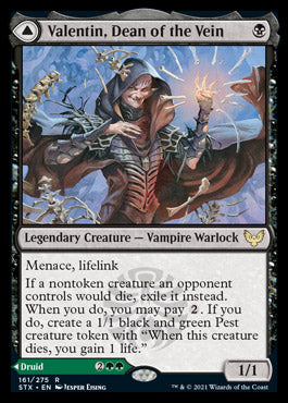 Valentin, Dean of the Vein // Lisette, Dean of the Root (STX-161) - Strixhaven: School of Mages Foil