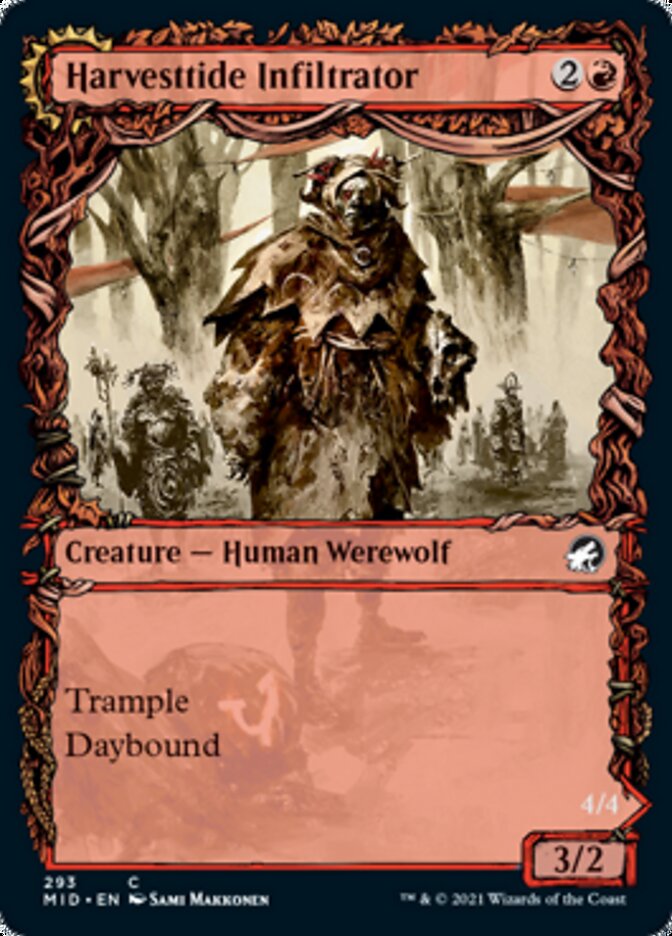 Harvesttide Infiltrator // Harvesttide Assailant (MID-293) - Innistrad: Midnight Hunt: (Showcase, Double Faced Transform) Foil