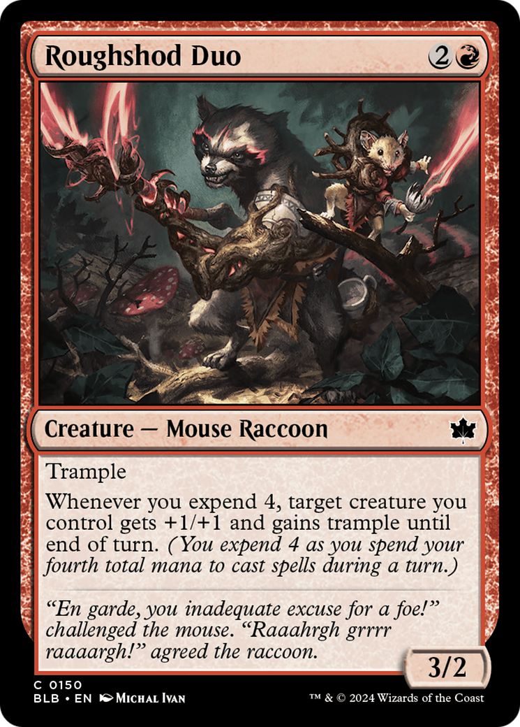 Roughshod Duo (BLB-150) - Bloomburrow Foil