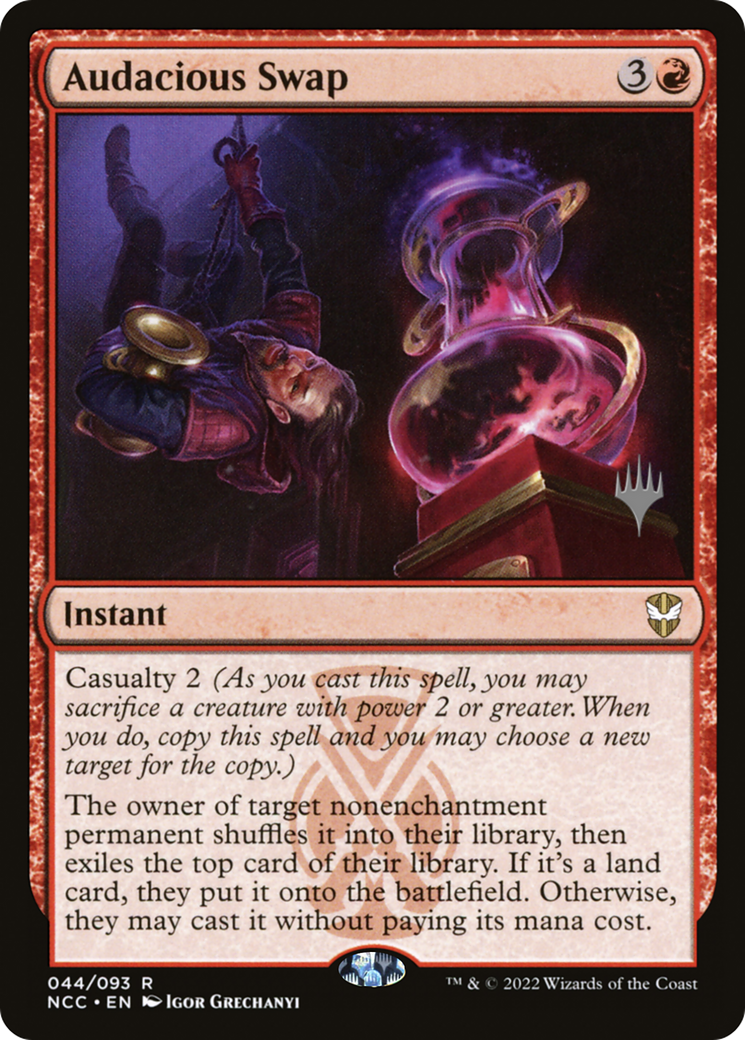 Audacious Swap (PPSNC-044) - New Capenna Commander Promos Foil