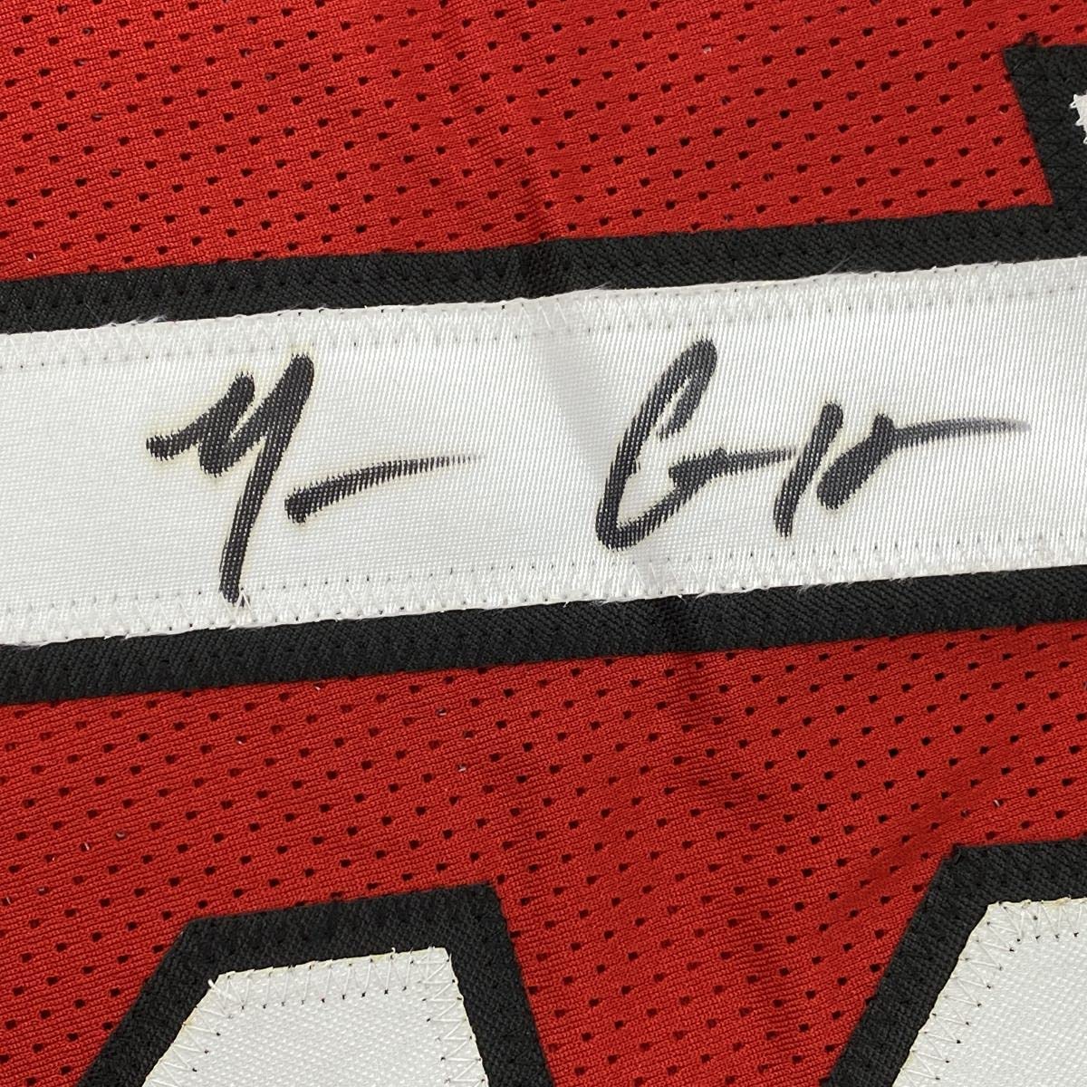 Autographed/Signed Mario Chalmers Miami Red Basketball Jersey JSA COA
