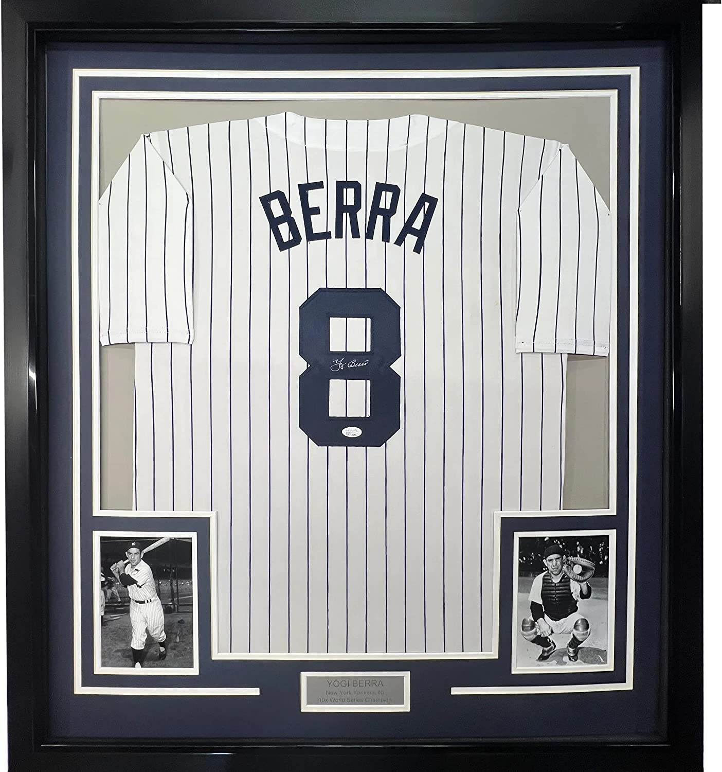 Framed Custom Frame Your Jersey 35x39 Professionally Framed & Matted Deluxe Framing with Photos Jersey Free Shipping