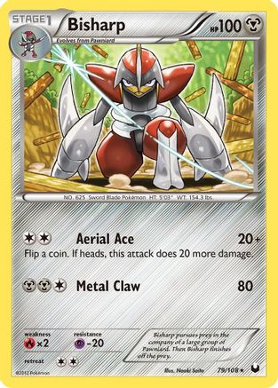 Bisharp 079/108 - Dark Explorers Reverse Holofoil