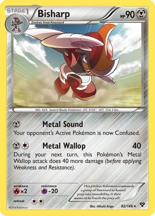 Bisharp 082/146 - XY Base Set Reverse Holofoil